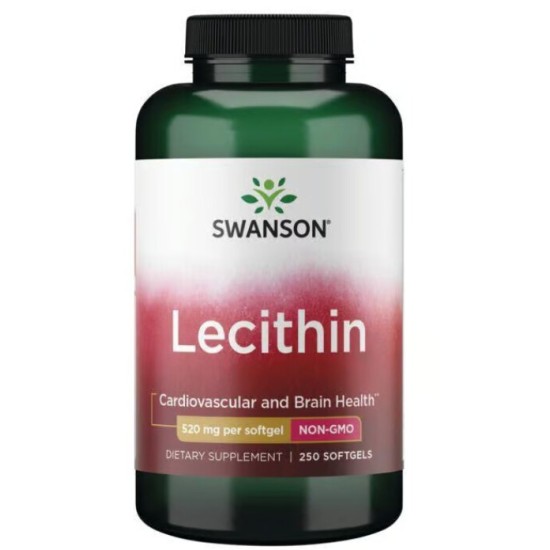 Swanson Lecithin 250 гел капсули на супер цена