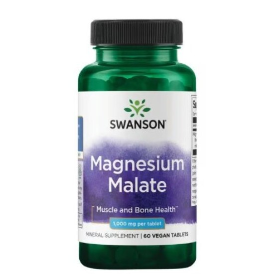 Swanson Magnesium Malate 1000 мг / 60 таблетки на супер цена
