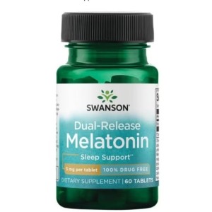 SWANSON Dual-Release Melatonin 3 мг / 60 таблетки