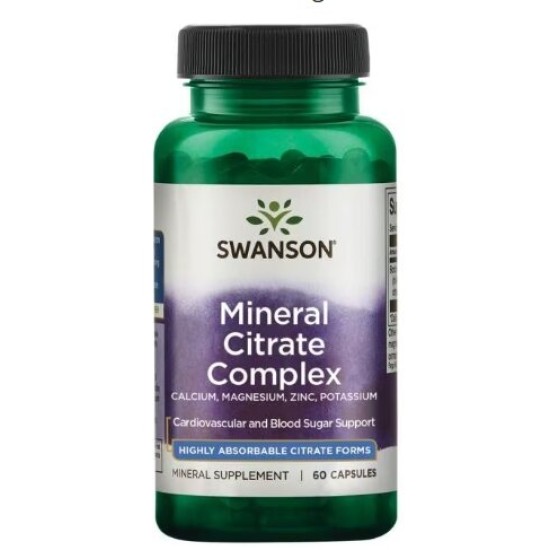 Swanson Mineral Citrate Complex 60 капсули на супер цена