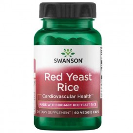 Swanson Red Yeast Rice Made with Organic Red Yeast Rice 60 веге капсули