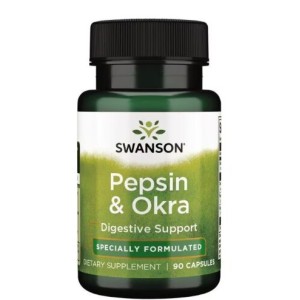 Swanson Pepsin & Okra 90 капсули