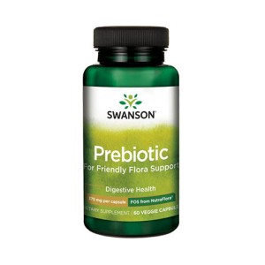 SWANSON Prebiotic for Friendly Flora Support 375 мг / 60 капсули