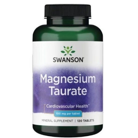 Swanson Magnesium Taurate 100 мг / 120 таблетки на супер цена
