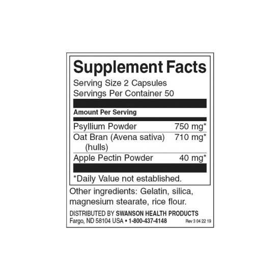 Swanson Tri Fiber Complex 100 капсули на супер цена