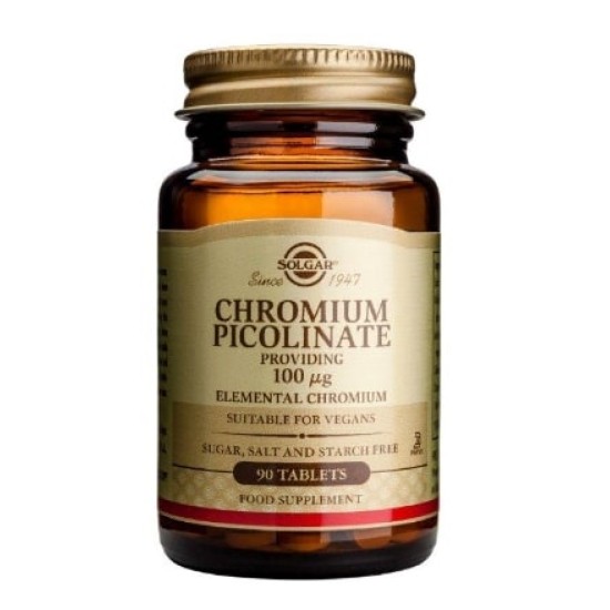 Solgar Chromium Picolinate 100 мкг / 90 таблетки на супер цена