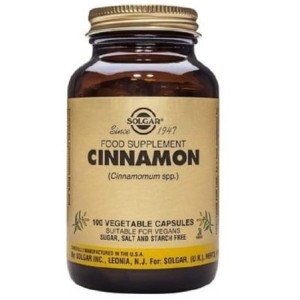 Solgar Cinnamon 100 капсули Solgar Cinnamon 100 капсули