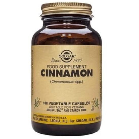Solgar Cinnamon 100 капсули на супер цена