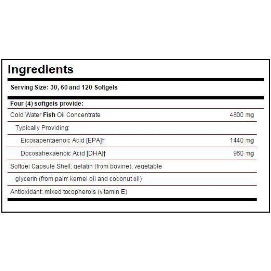 Solgar Omega 3 / Double Strength 60 гел капсули на супер цена