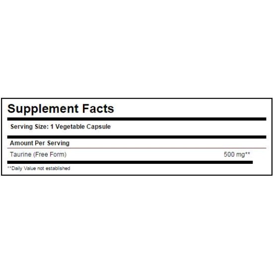 Solgar Taurine 500 мг / 50 капсули на супер цена