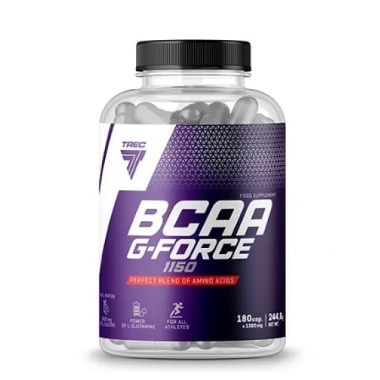 TREC NUTRITION BCAA G-Force 1150 | BCAA + Glutamine Caps 180 капсули на супер цена