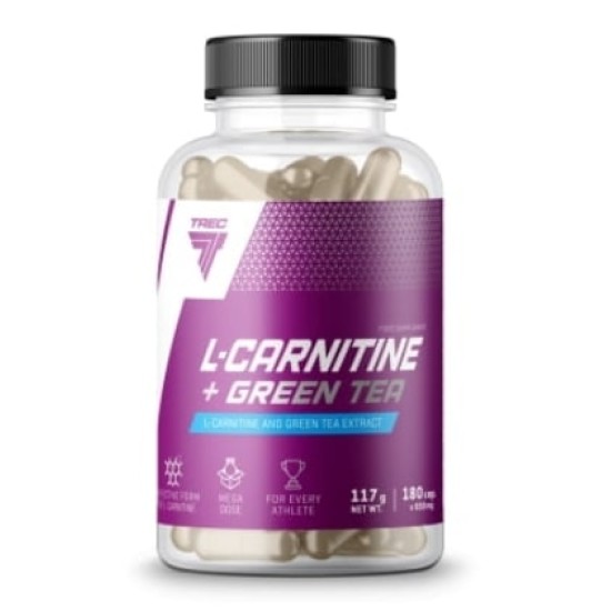 TREC NUTRITION L-Carnitine + Green Tea 180 капсули на супер цена