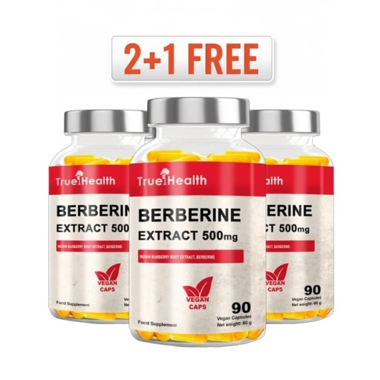 2+1 FREE True Health Berberine Extract 500 мг / 90 капсули на супер цена
