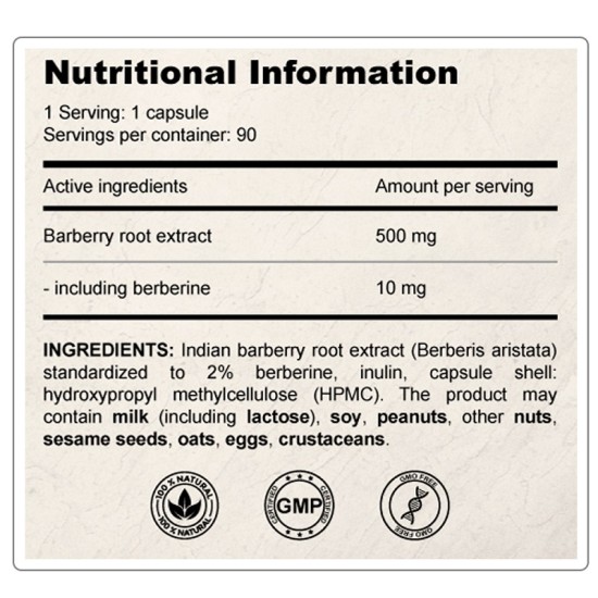 2+1 FREE True Health Berberine Extract 500 мг / 90 капсули на супер цена