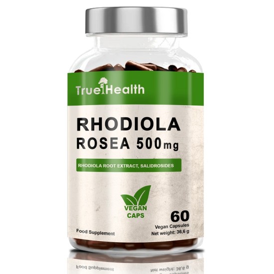 True Health Rhodiola Rosea 500 мг / 60 капсули на супер цена