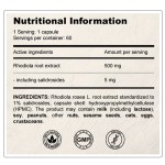 True Health Rhodiola Rosea 500 мг / 60 капсули на супер цена
