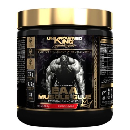 UnKrowned King by Kevin Levrone EAA Muscle Glue | Essential Amino Acids Powder 300 гр на супер цена