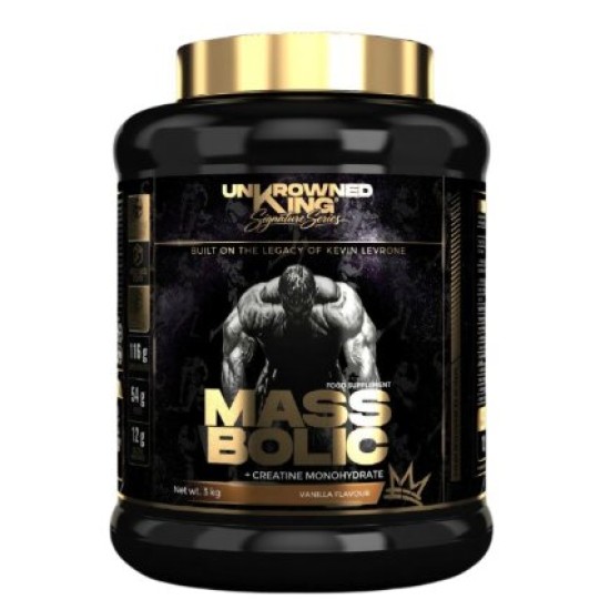 UnKrowned King by Kevin Levrone MassBolic Gainer | with Creatine Monohydrate & Tribulus 3000 гр на супер цена