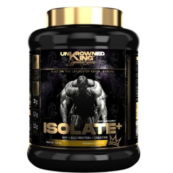 UnKrowned King by Kevin Levrone Isolate+ Protein | with Whey Isolate, Egg Protein & Creatine 1800 гр на изгодни цени UnKrowned King by Kevin Levrone Isolate+ Protein | with Whey Isolate, Egg Protein & Creatine 1800 гр на супер цена