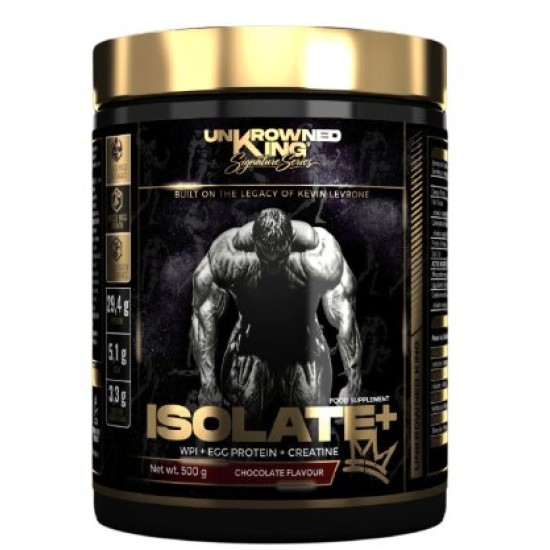 UnKrowned King by Kevin Levrone Isolate+ Protein | with Whey Isolate, Egg Protein & Creatine 500 гр на супер цена