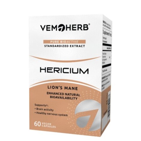 VemoHerb Hericium 650 мг / 60 капсули на супер цена