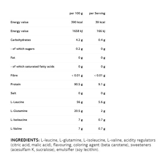 VPLaB BCAA 8:1:1 + Glutamine - BCAA + Глутамин 300 гр на супер цена