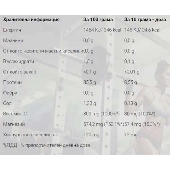 Weider Collagen with hyaluronic aicd and magnesium - 300 гр на супер цена