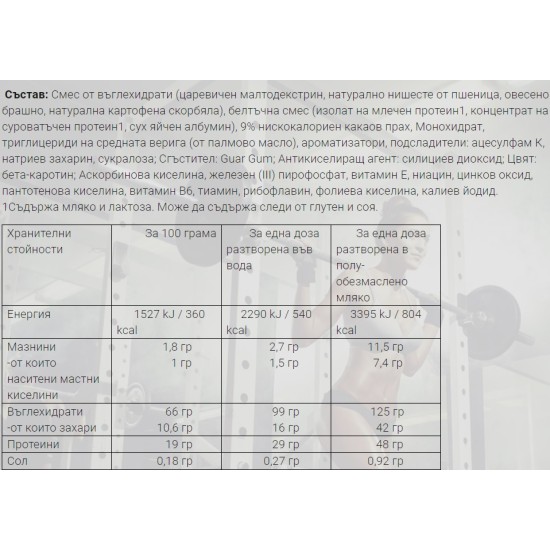 Weider Giant Mega Mass 4000 - 4000 gr на супер цена