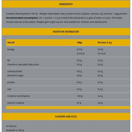 Z-Konzept 100% Creatine Powder 500 гр на супер цена