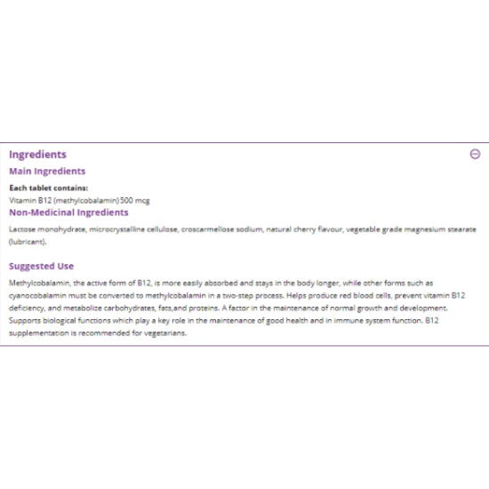 Webber Naturals Vitamin B12 500mcg. / 120 Tabs на супер цена