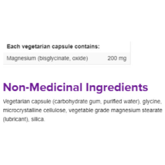 Webber Naturals Magnesium Bisglycinate 200mg / 60Vcaps. на супер цена