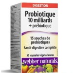 Webber Naturals Probiotique 10 milliards + Prebiotique 50 капсули на супер цена