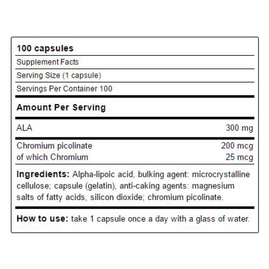Yamamoto Nutrition Lipoic-CR 100 капсули на супер цена