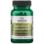 Swanson Органична Спирулина и Астаксантин 120 TABS на супер цена