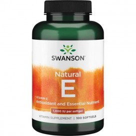 Swanson Natural Vitamin E 100 софт гел капсули