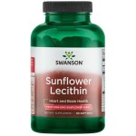 Swanson Sunflower Lecithin from Non-GMO Sunflower Seeds 90 софт гел капсули на супер цена