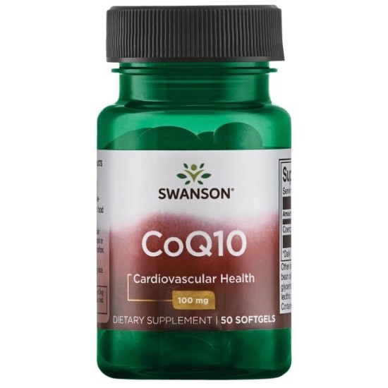 Swanson Коензим CoQ10 100 50 софт гел капсули на супер цена