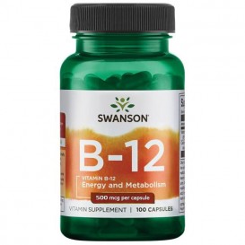 Swanson Витамин Б-12 (Цианокобаламин) 100 CAPS