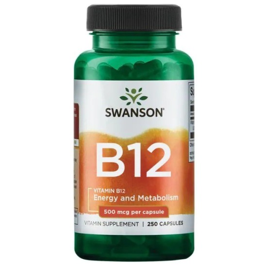 Swanson Vitamin B12 250 капсули на супер цена