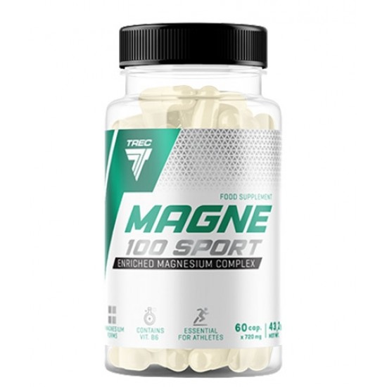 TREC Nutrition Magne 100 Sport / 60 Caps на супер цена
