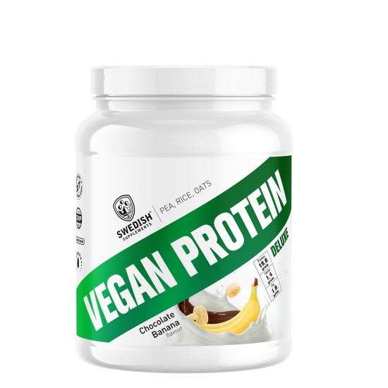 SWEDISH Supplements Vegan Protein Deluxe | from Pea, Rice and Oats 750гр на супер цена