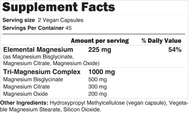 MLO Tri-Magnesium Complex 90 капсули